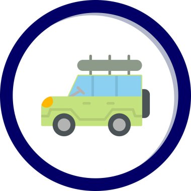 Safari cipi. Web simgesi basit illüstrasyon 