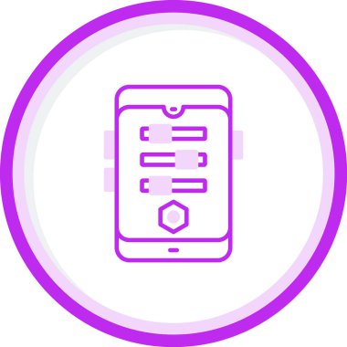 Smartphone web simgesi, vektör çizim 