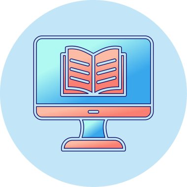 Özel ders. Web simgesi basit illüstrasyon