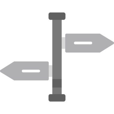 Yol İşaretinin vektör simgesi