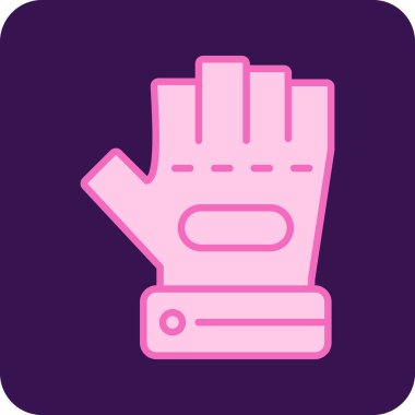 Eldiven simgesi, vektör illüstrasyonu basit tasarım