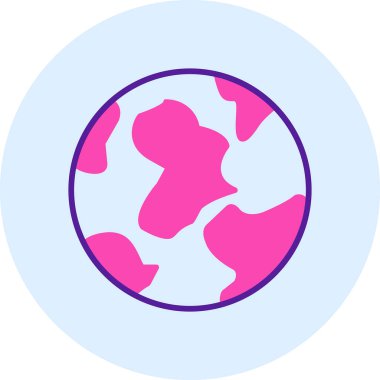 Toprak. Web simgesi vektör illüstrasyonu 