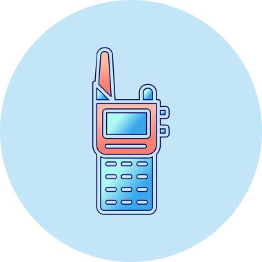 Walkie talkie simgesinin vektör çizimi