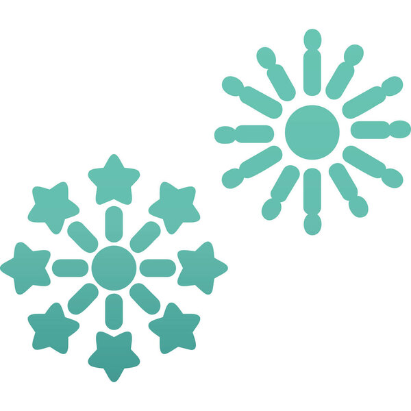 Fireworks web icon, vector illustration 