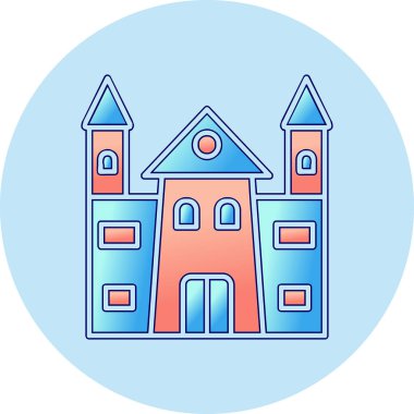 Castle vektör resimleme tasarımı