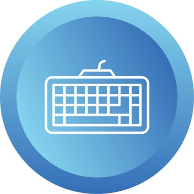 klavyenin modern vektör simgesi, illüstrasyon 