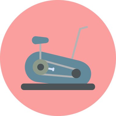 Sabit Bisiklet simge vektör çizim