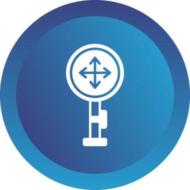 Modern Kesişme simgesinin vektör illüstrasyonu             