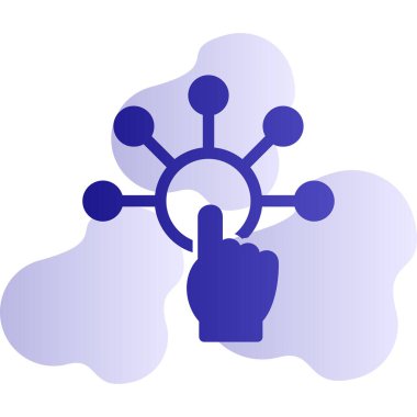 Etkileşimli web simgesi vektör illüstrasyonu