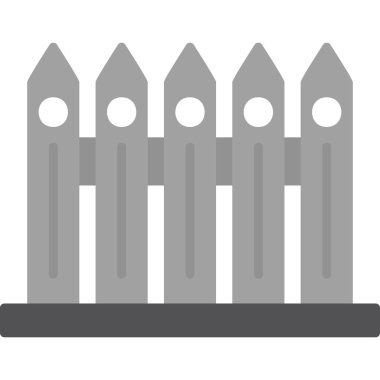 çit web simgesi, vektör çizim