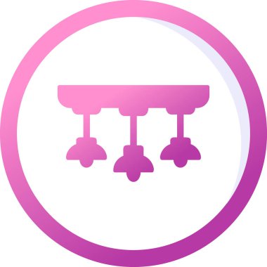 Asılı Lambalar simgesinin vektör illüstrasyonu           