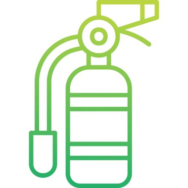 Yangın söndürme ikonu. vektör illüstrasyonu              