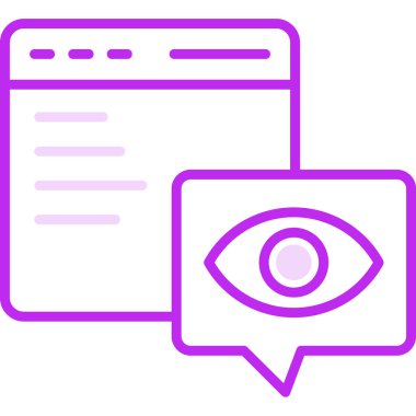 Web ve mobil, vektör illüstrasyonu için web sayfası simgesi