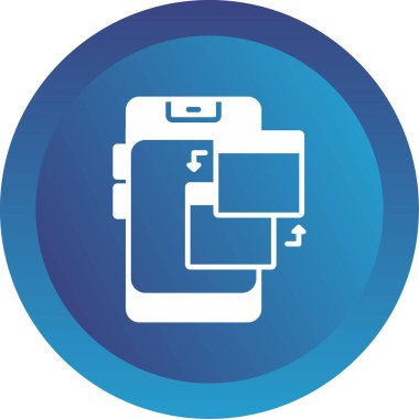 akıllı telefon simgesi, vektör illüstrasyonu basit tasarım