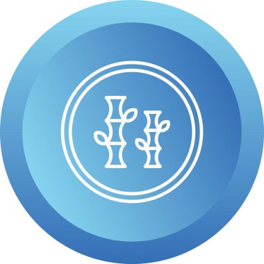 Bamboo icon, vector illustration simple design