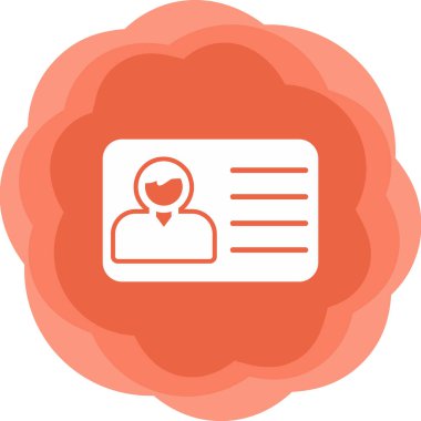 Ofis Kimliği Web simgesi, vektör illüstrasyonu