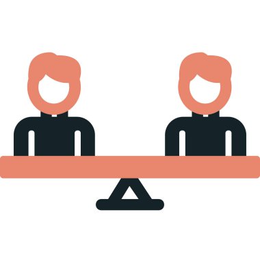 Modern Eşitlik simgesinin vektör illüstrasyonu                