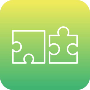 vektör illüstrasyonu, bulmaca ögesi simgesi 