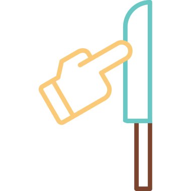 Keskin Nesne simgesi, basit vektör illüstrasyonu 