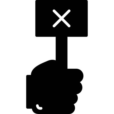 Yanlış simgenin vektör illüstrasyonu 