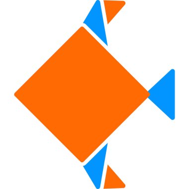 kağıt balık, geometrik tasarım elementi