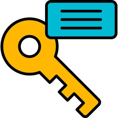 Anahtar kelime web simgesi. vektör illüstrasyonu