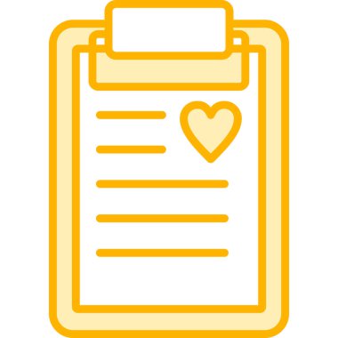 sağlık raporu simgesi vektör illüstrasyon 