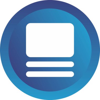 Dikdörtgen. Web simgesi basit illüstrasyon