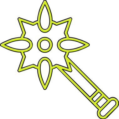 Topuz. Web simgesi basit illüstrasyon              