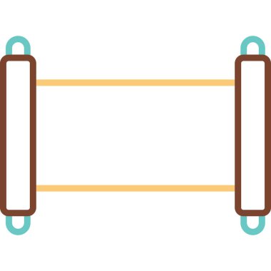 Eski Parşömen Web simgesi vektör çizimi