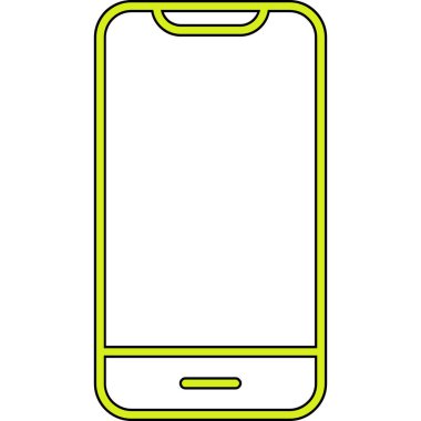 Akıllı telefon. Web simgesi basit illüstrasyon 