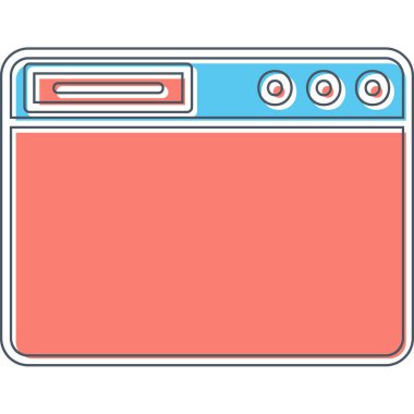 Tarayıcı. Web simgesi vektör illüstrasyonu