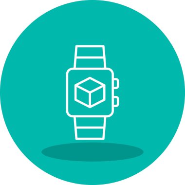 smartwatch simgesi, vektör illüstrasyonu 