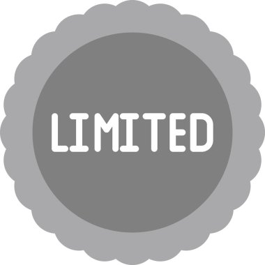 Sınırlı pul ikonu vektör illüstrasyonu 