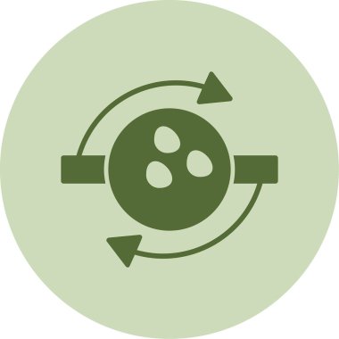 Top simgesinin vektör illüstrasyonu