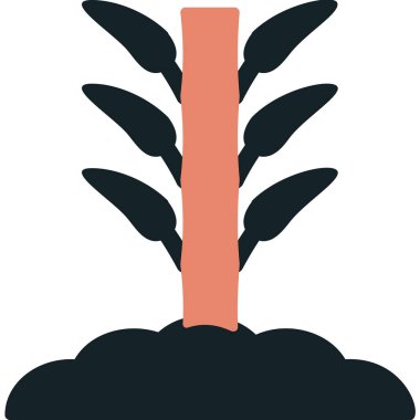 Bamboo icon, vector illustration simple design