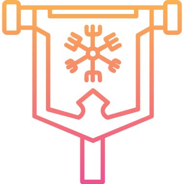 bayrak web simgesi, vektör illüstrasyonu 