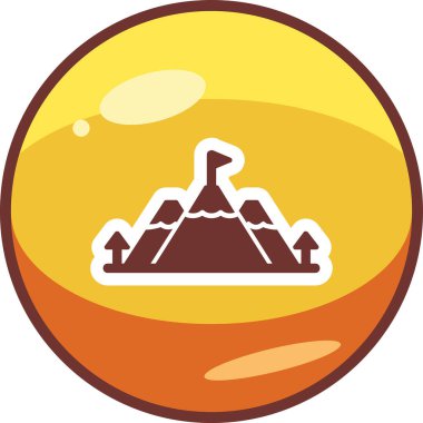 Başarı simgesinin vektör çizimi, düz tasarım 