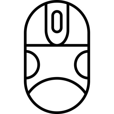 Fare basit simgesi, vektör illüstrasyonu