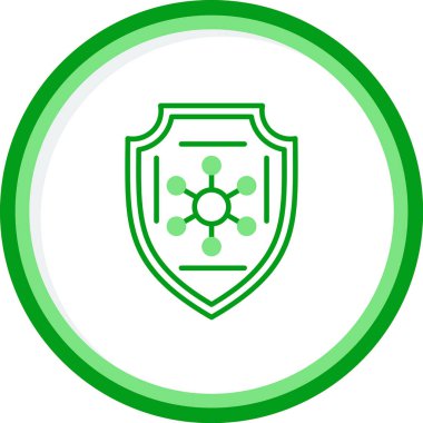 Ağ için koruma kalkanı vektör simgesi 