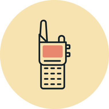 Walkie talkie simgesinin vektör çizimi