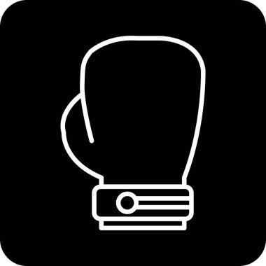 Boks eldiveni simge vektör çizim