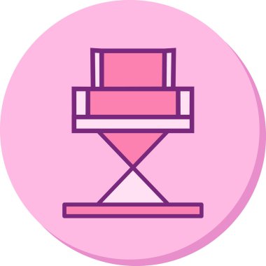 Yönetici Koltuğu simgesinin vektör illüstrasyonu           