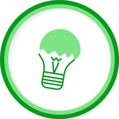 ampul web simgesi basit tasarım