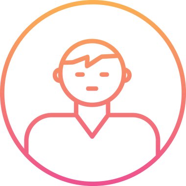 user icon, vector illustration simple design