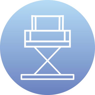 Yönetici Koltuğu simgesinin vektör illüstrasyonu           