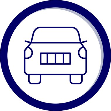 araba web simgesi basit illüstrasyon 