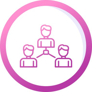 Sosyoloji simgesinin vektör illüstrasyonu 