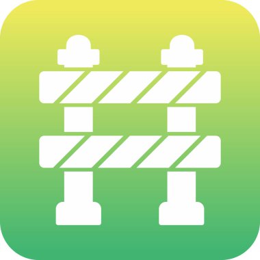 Trafik Bariyeri vektör tasarım şablonu        