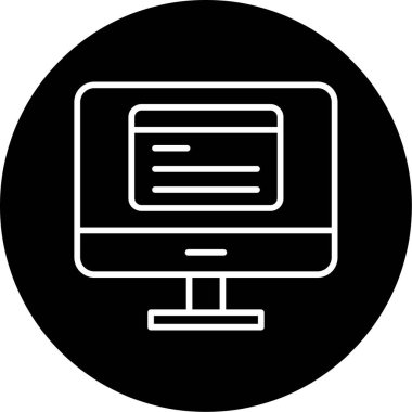 Simge kodlanıyor. Yazılım Geliştirme İşareti, Vektör İllüstrasyonu 